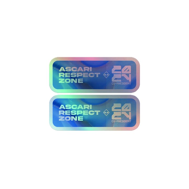 Ascari Respect Zone 2024 Sticker (Holographic) product image (1)