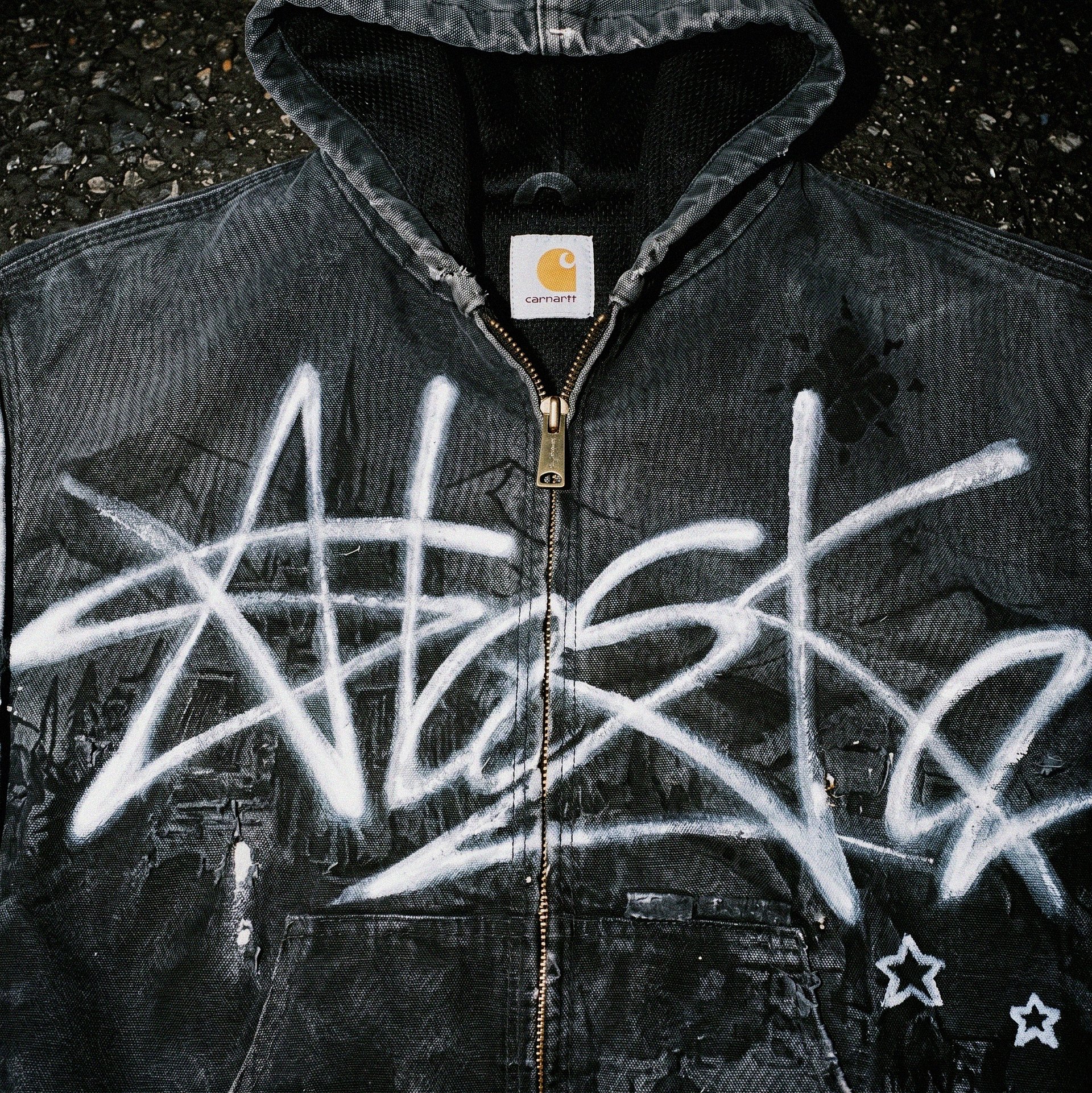Graffiti Canvas Work Jacket product image (4)
