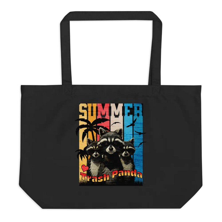Summer Trash Panda Organic Cotton Tote product image (1)
