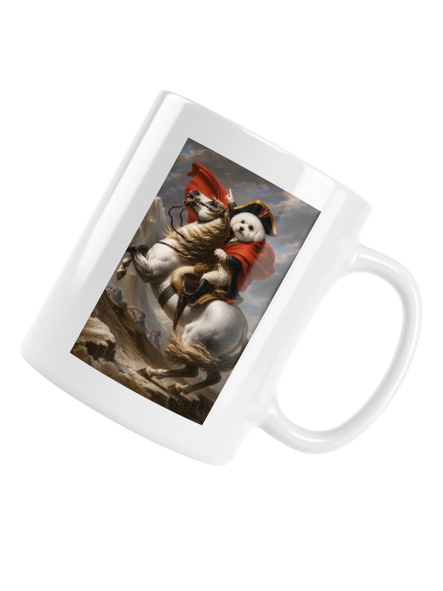 Bichon Napoleon Crossing the Alps Mug product image (6)