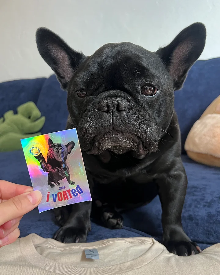 "i vOATed" Holographic Sticker product image (2)