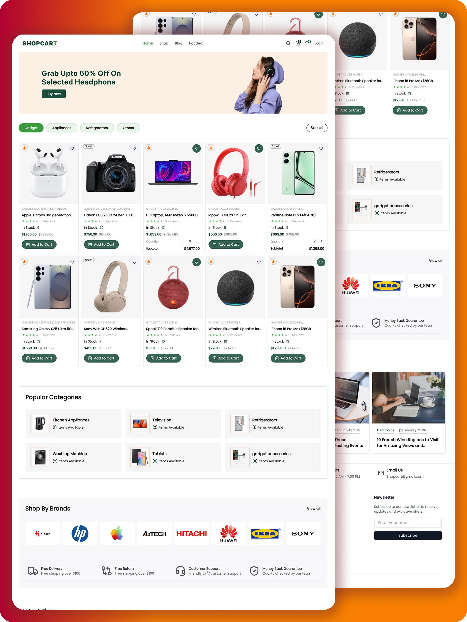 Shopcart Ecommerce App with Next.js 15, React 19, Stripe & More | Source Code product image (1)