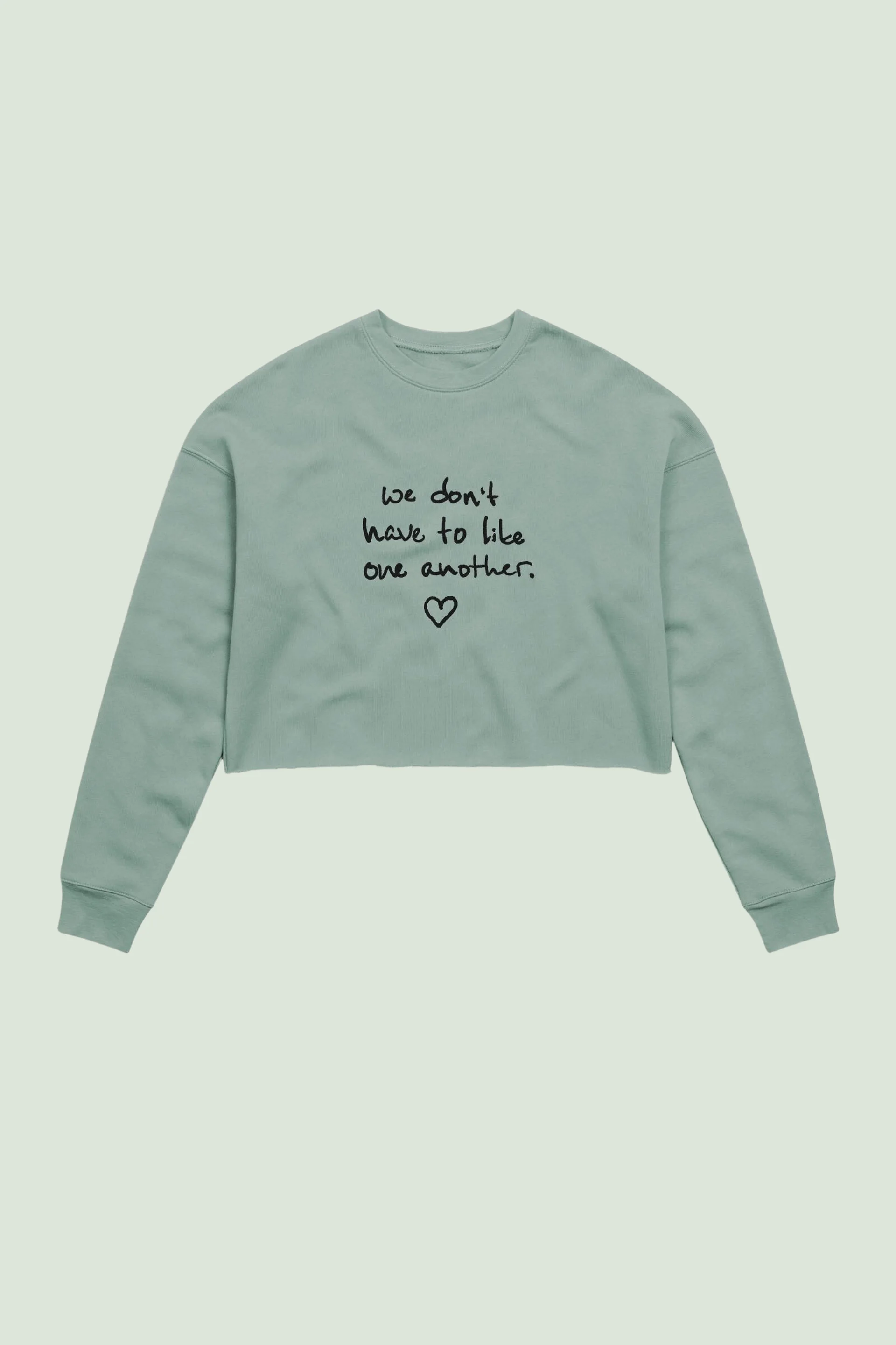 ONE ANOTHER printed cropped crewneck product image (1)
