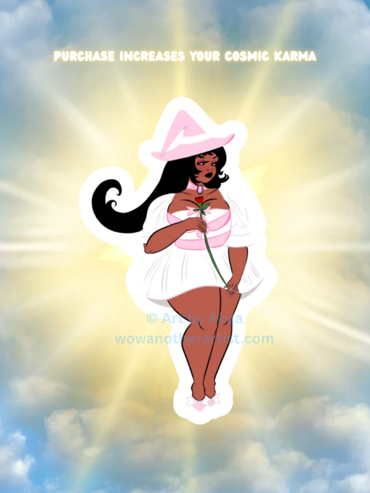 4"x4" inch Soft Witch Die-Cut Sticker product image (1)