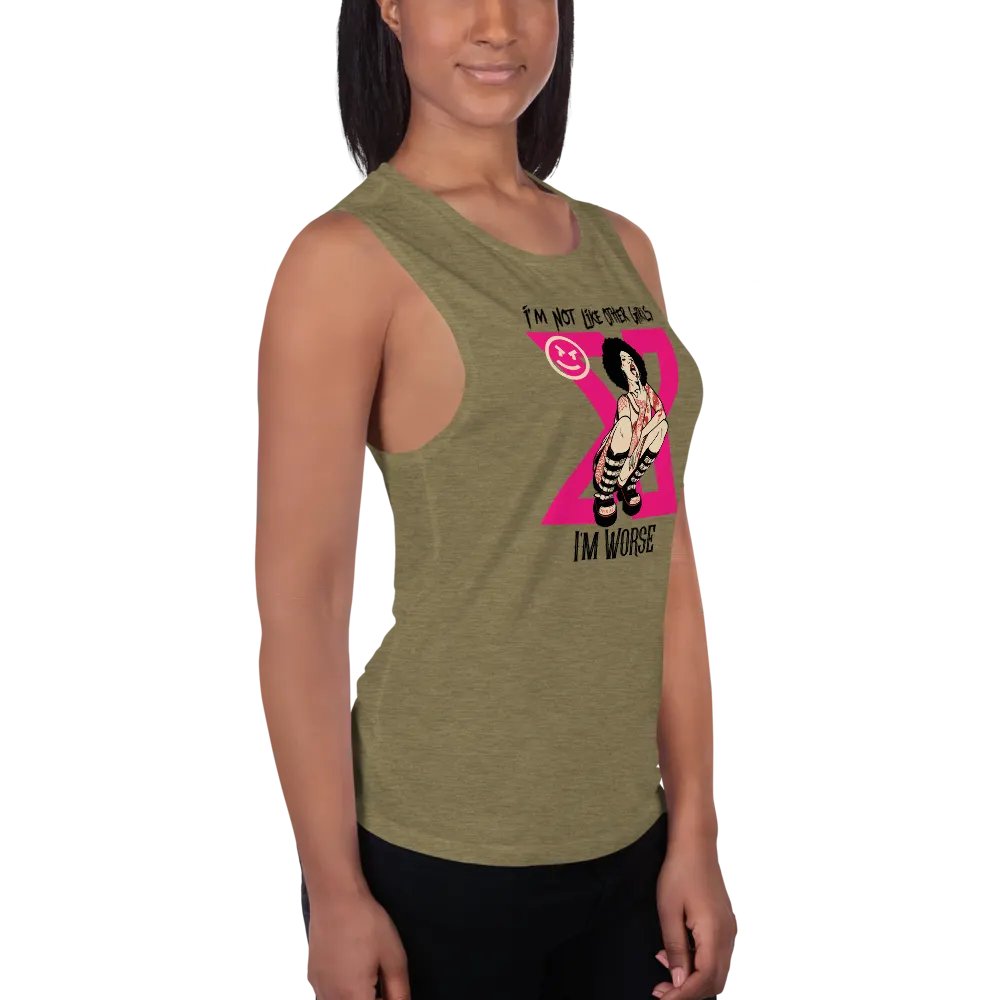 Im Not Like Other Girls Womens Tank-Afro Anne product image (11)