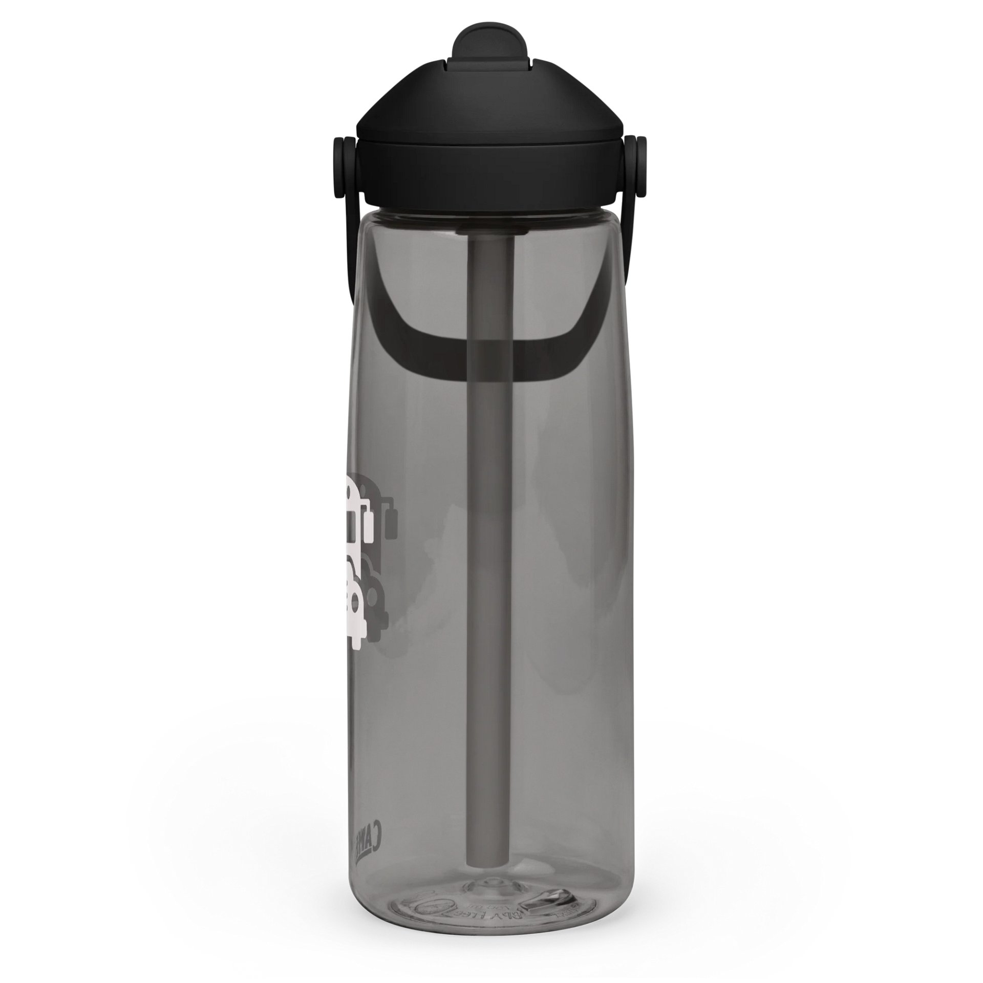 School Bus Icon Flip Straw Water Bottle product image (13)