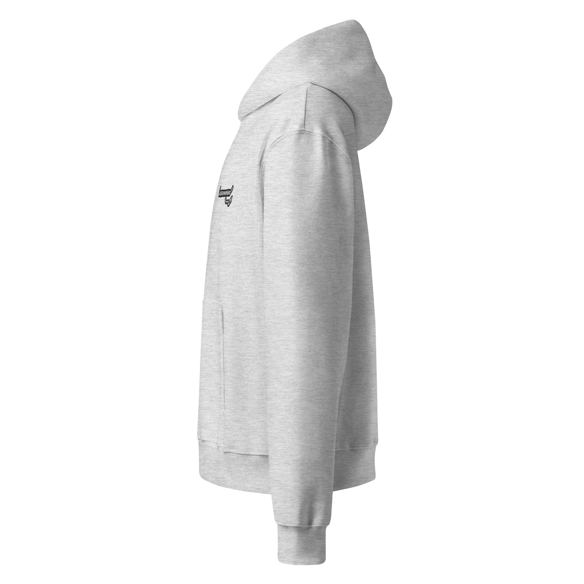 ACETAMINOFIEND handwritten l.c. embroidered slouchy hoodie product image (7)