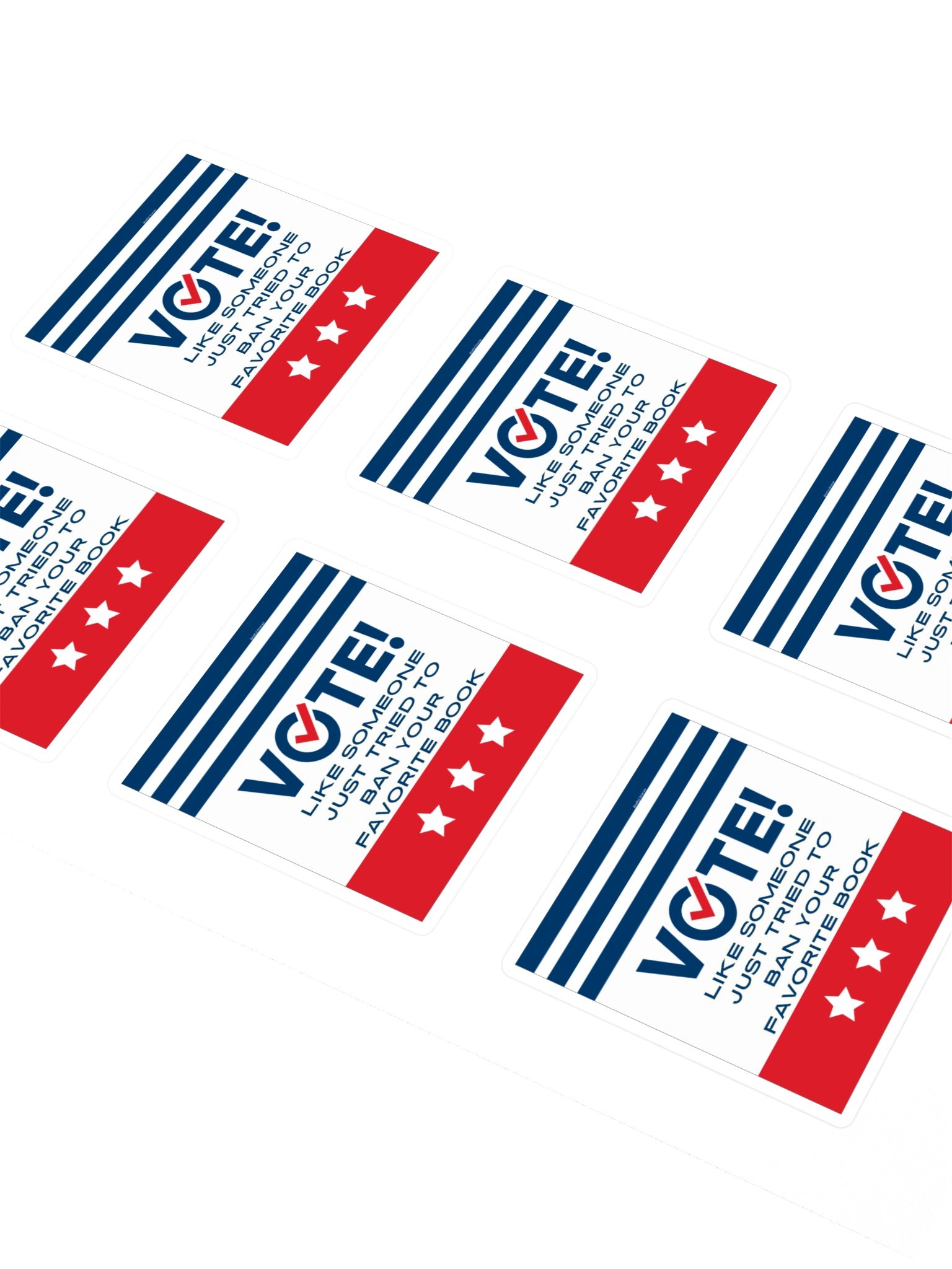 Librarians Vote - Banned Books Stickers product image (2)