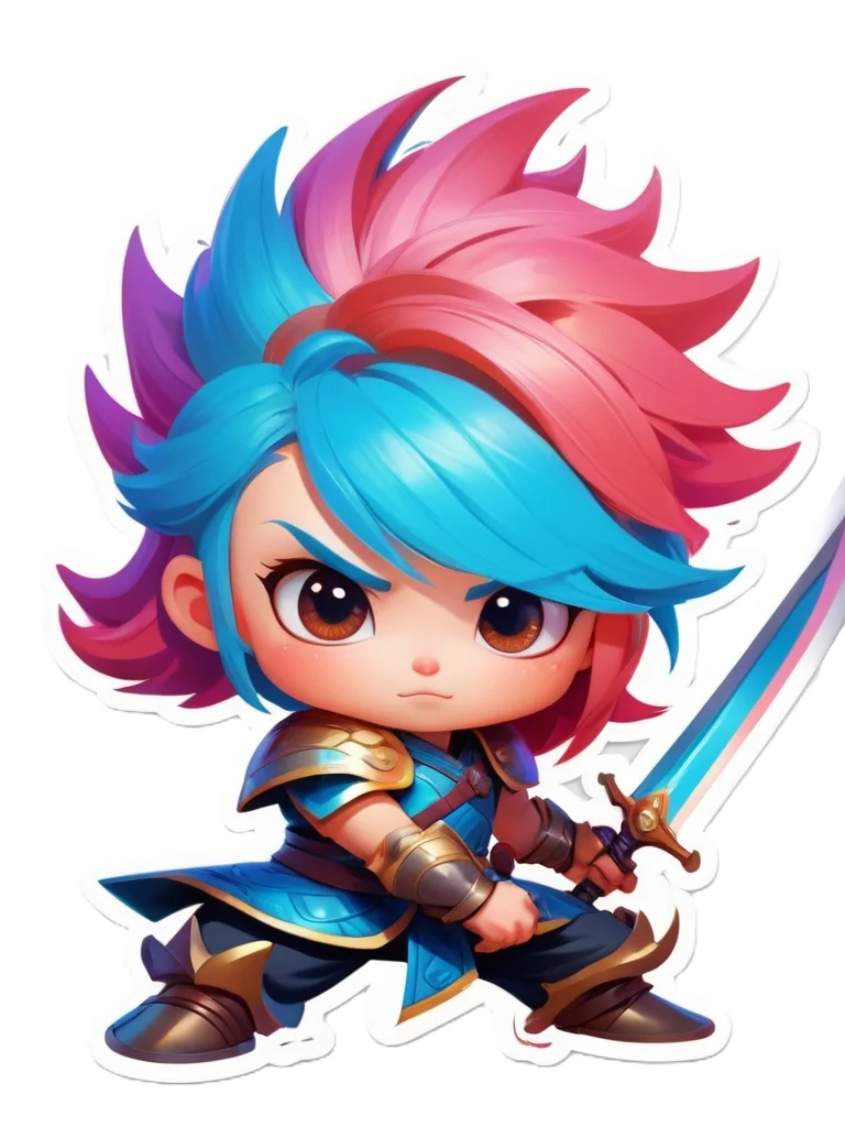 Chibi Warrior Set B - Pin Button Collection product image (2)