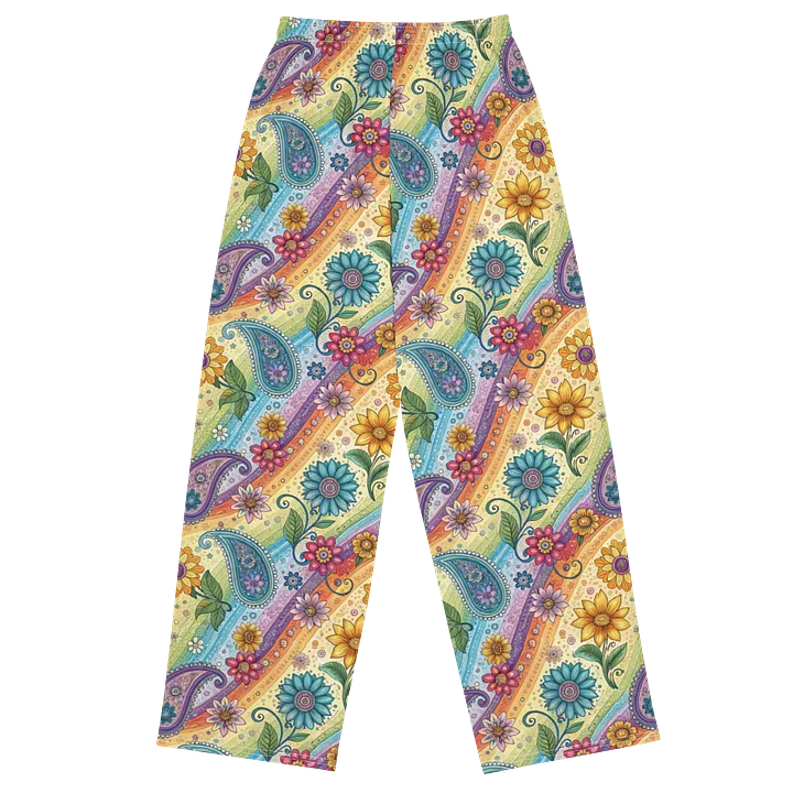 Sunny Paisley Flower Wide-Leg Pants product image (2)