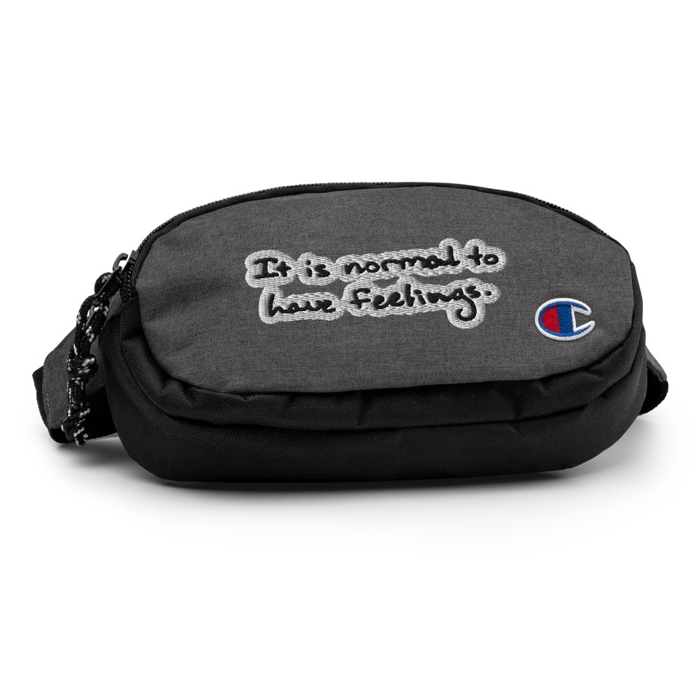 It is normal to have feelings. (bubble design) champion fanny pack product image (2)