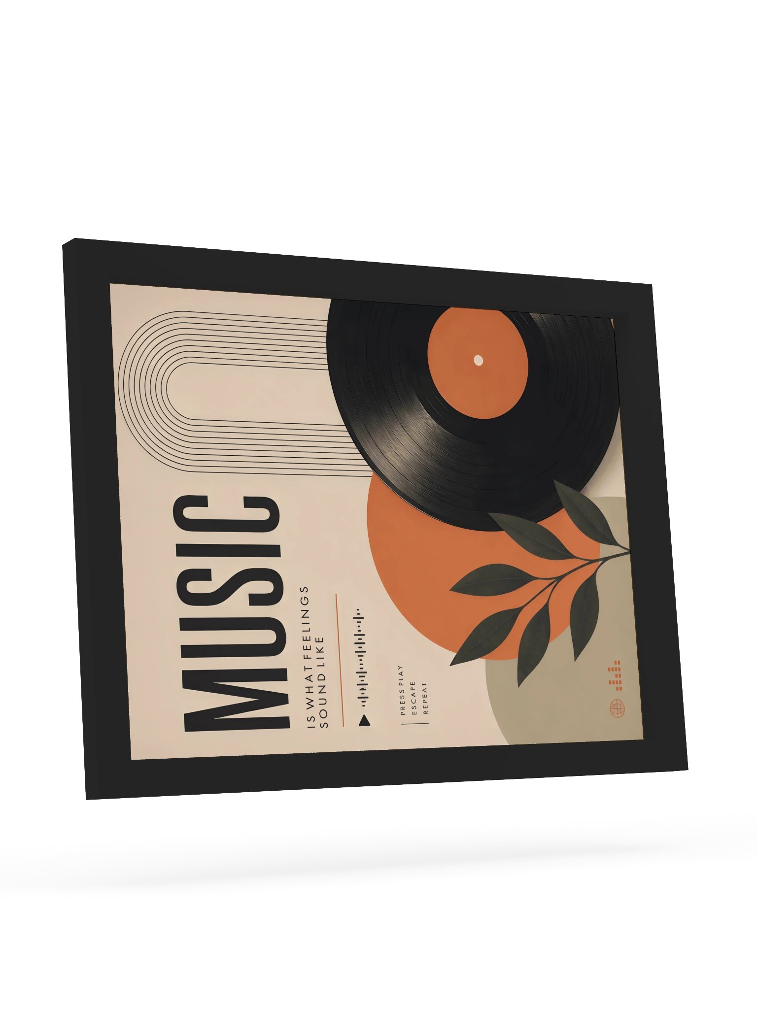 Music Is What Feelings Sound Like — Retro Music Boho Wall Art product image (33)