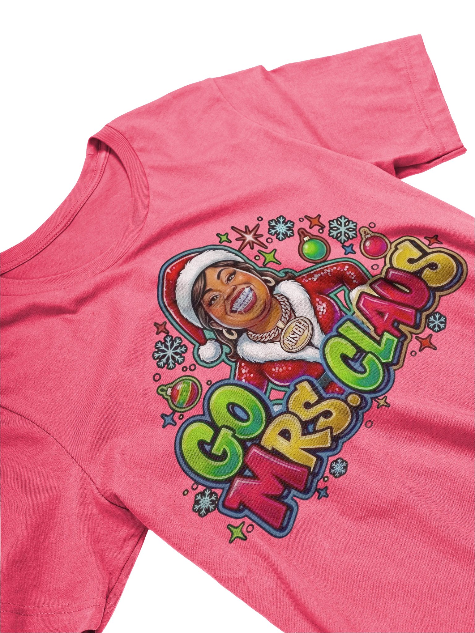 Go Mrs. Claus Festive Christmas T-Shirt product image (63)