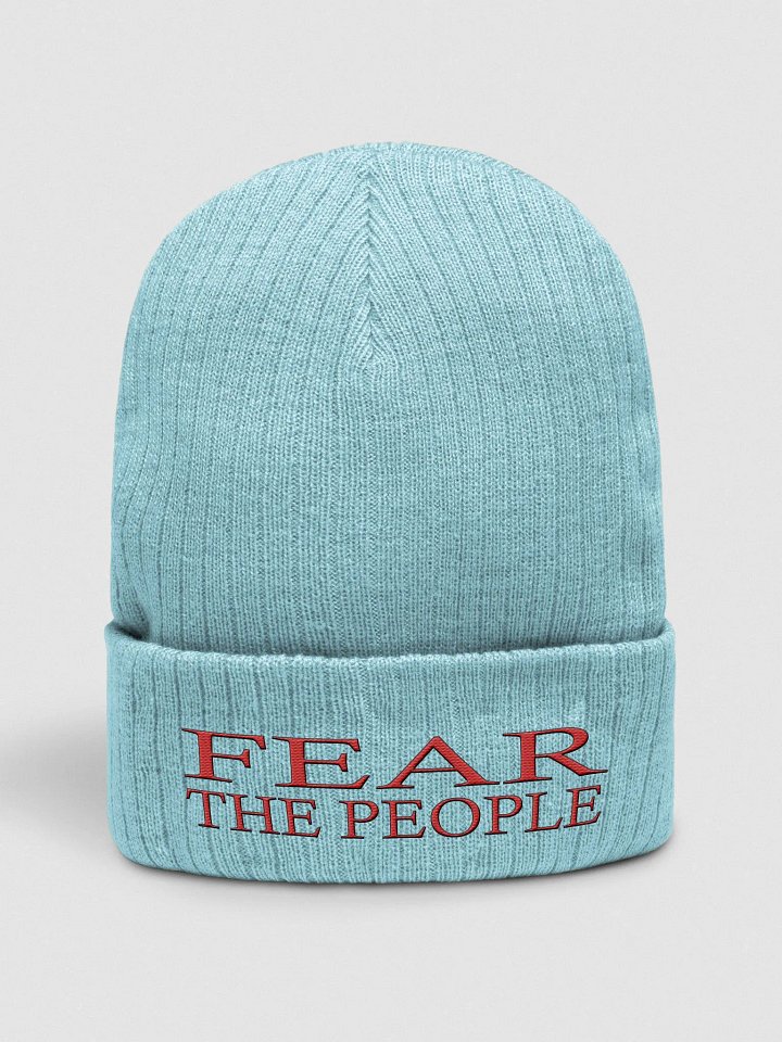 Fear The People - Red - Atlantis Ribbed Knit Beanie product image (1)