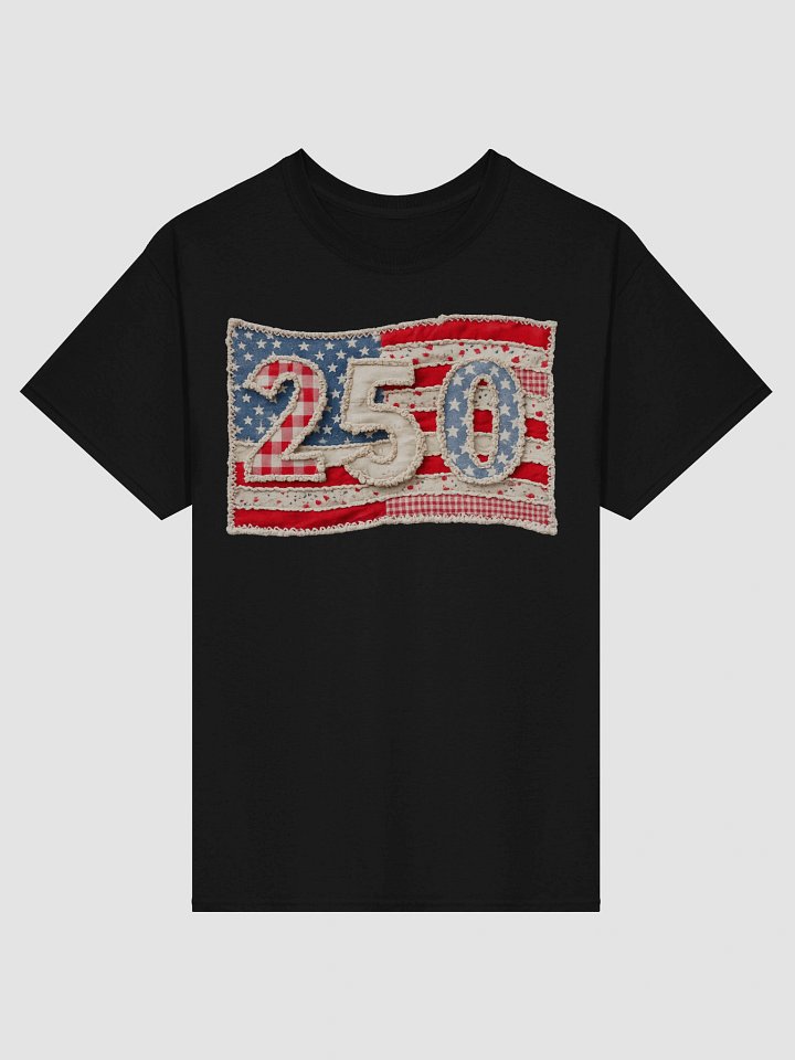 250th Anniversary USA Shirt | Patriotic Patchwork American Flag Tee | Trendy 2026 Independence Day Apparel product image (2)