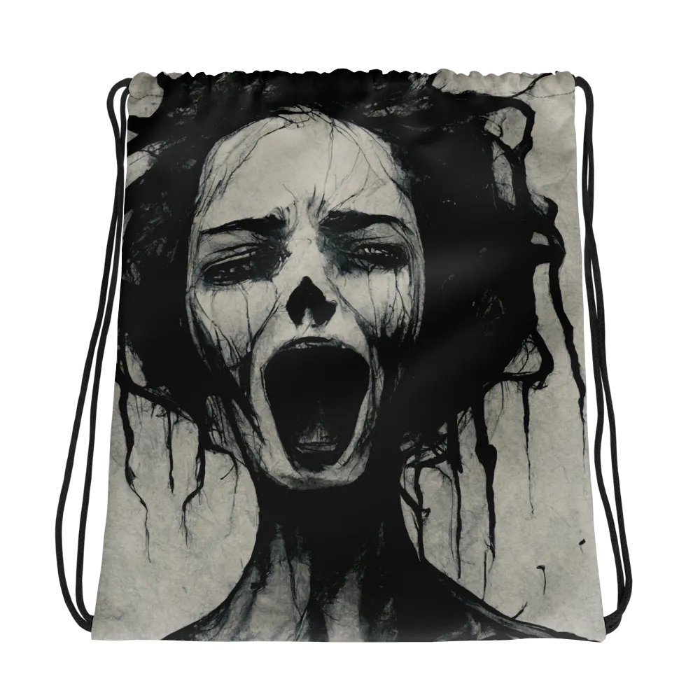 Scream of Expression Drawstring Backpack product image (1)
