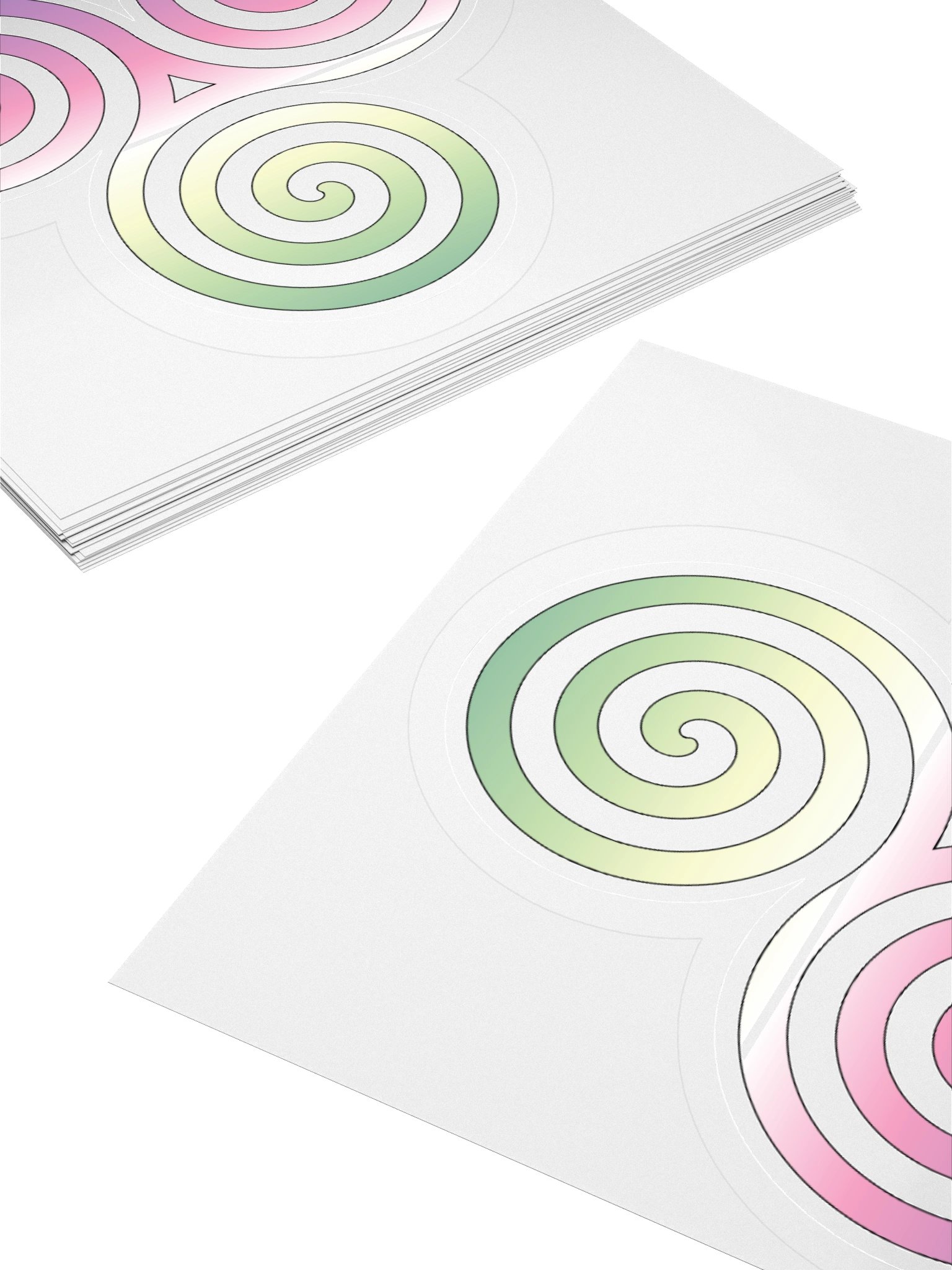Genderfae Pride Gradient Celtic Triskelion Sticker product image (10)