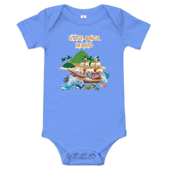 Little Sailor Hearts Adventure Baby Onesie product image (4)