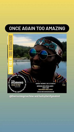 I am once again ecstatic to be featured as artist of the week @1026thesituation. I appreciate the love and ask the fans that ...