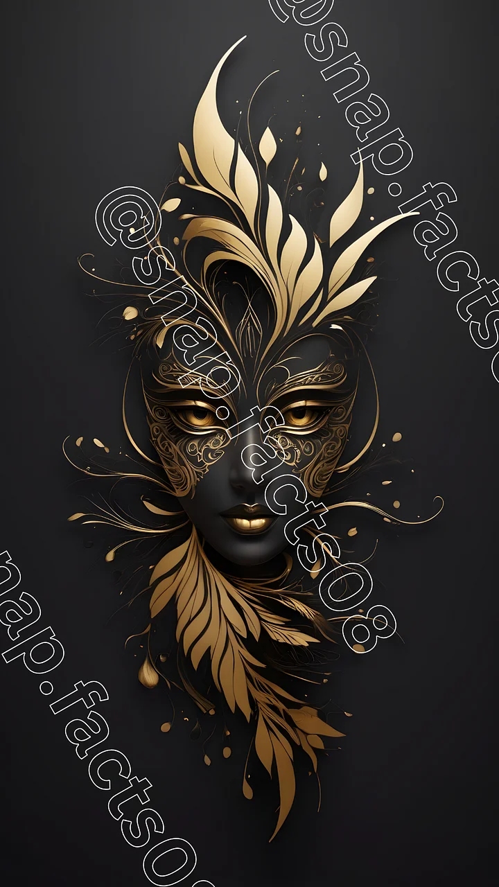 Golden Enigma: The Mask of Elegance product image (1)