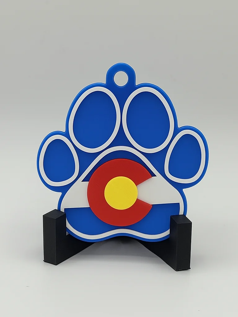 🐾 Colorado Paw Magnet & Keychain product image (1)