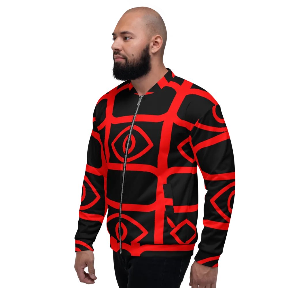EyeSeeThru Logo Pattern Bomber Jacket product image (5)