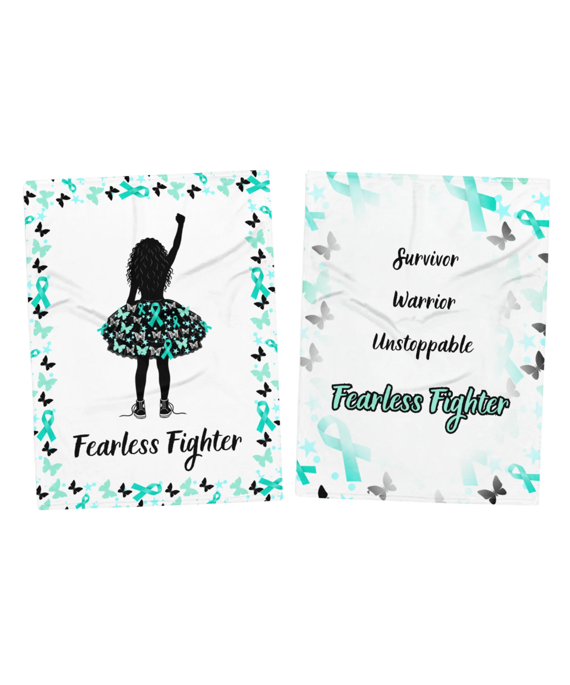 Ovarian Cancer - Fearless Fighter Blanket Bundle product image (1)