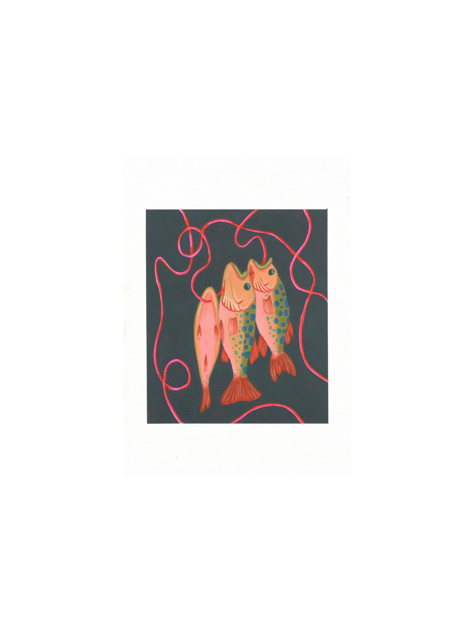 Fish on a Stringer - Print product image (1)