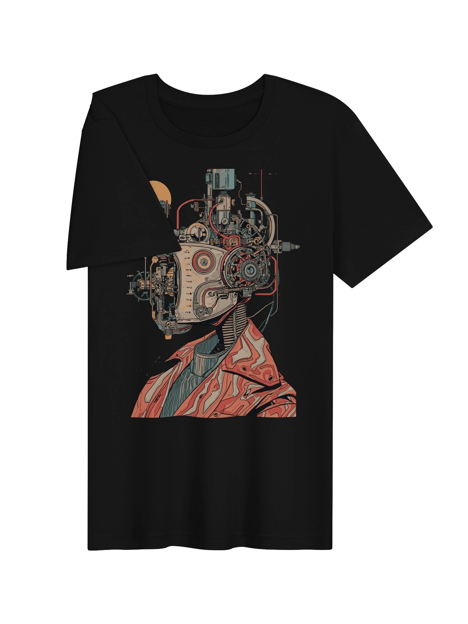 Retro Cyborg Profile Lightweight T-Shirt product image (6)