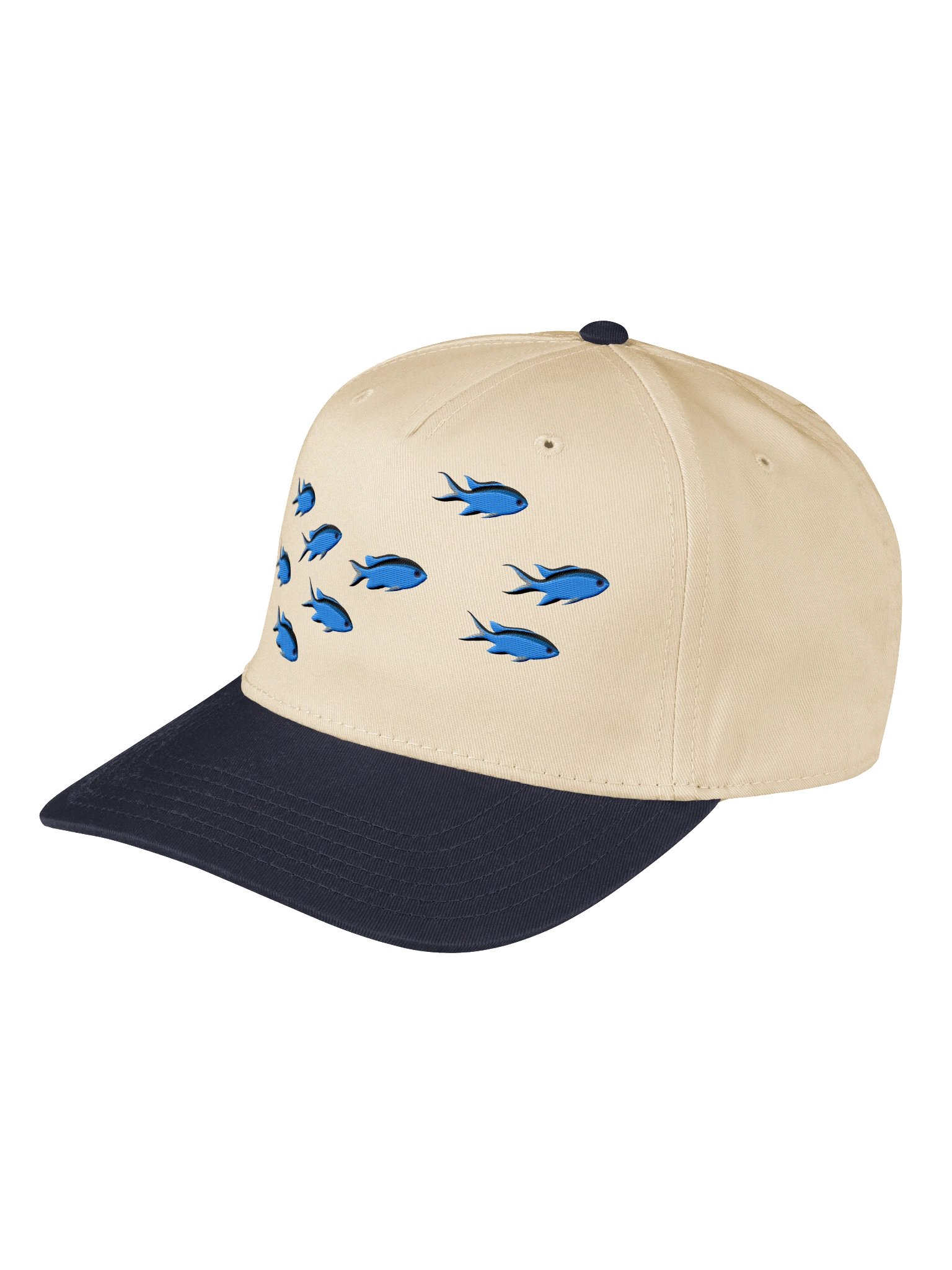 A School of Blue Chromis Embroidered Baseball Cap | Reef Fish Hat for Saltwater Aquarium Lovers product image (13)