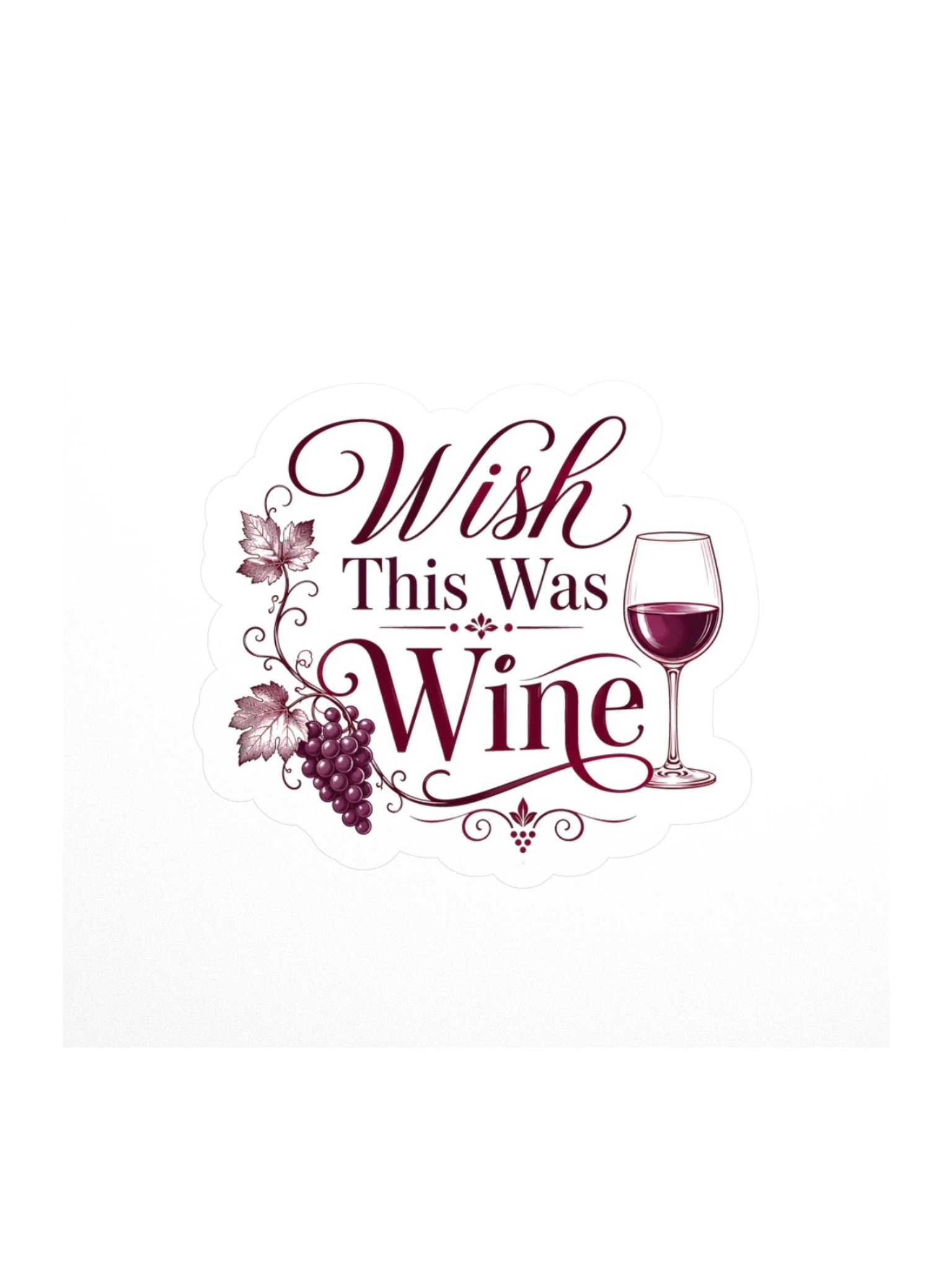 Wish This Was Wine Sticker product image (1)