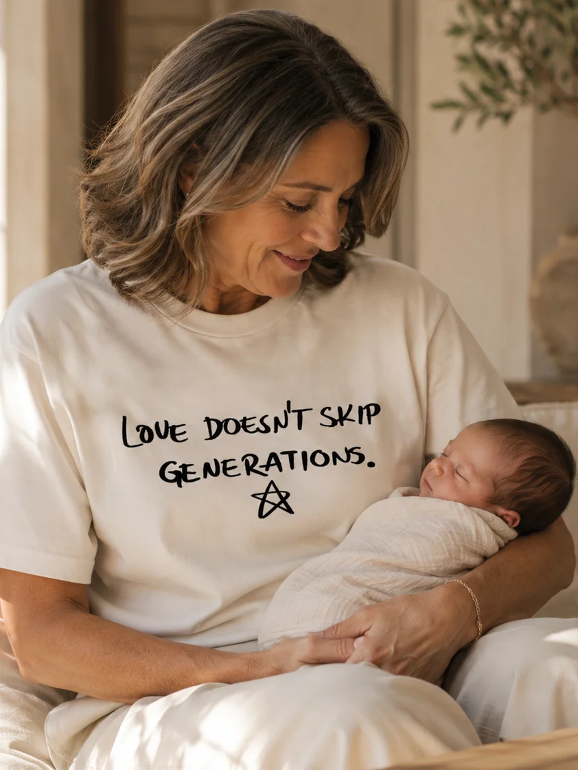 Grandparent Gift T Shirt, New Grandma Grandpa Gift, Grandparent Announcement Tee, Meaningful Family Shirt, Handwritten Unisex Tee product image (3)