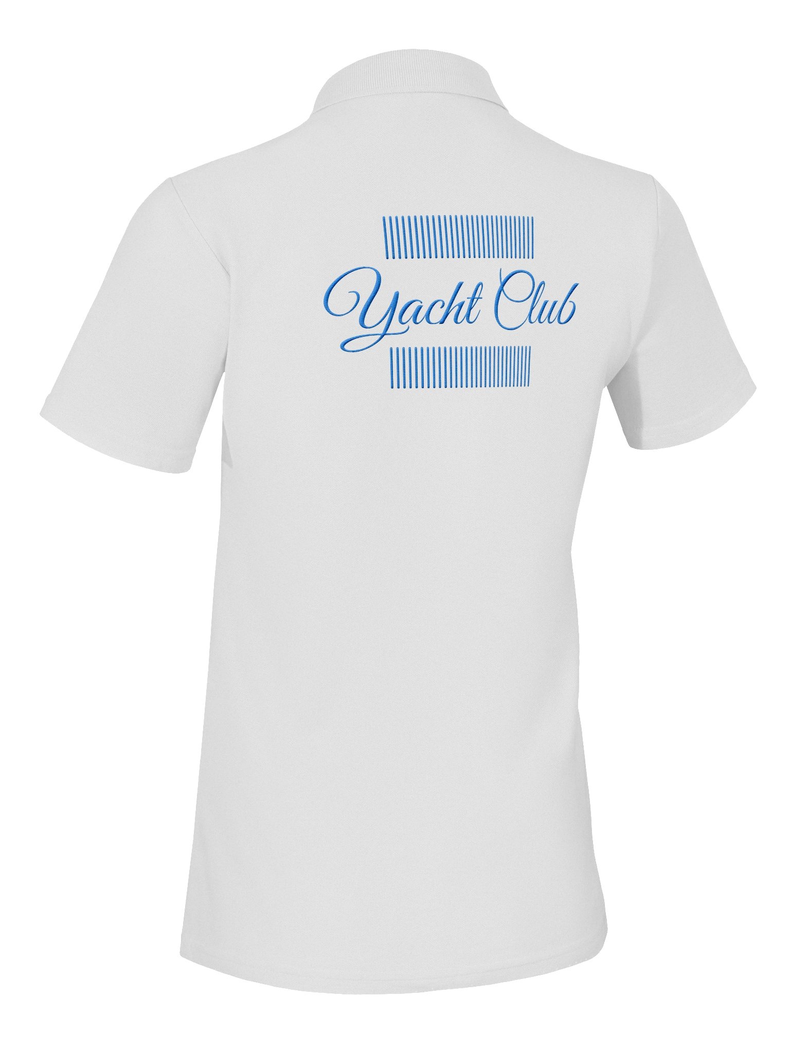 Women's Yacht Club Blue Cursive Polo product image (8)