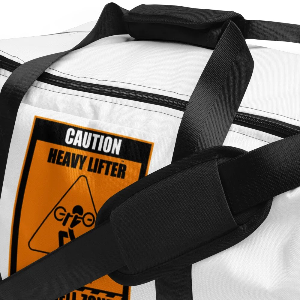 Caution Heavy Lifter Ahead-Barbell Zone Duffle Bag product image (4)