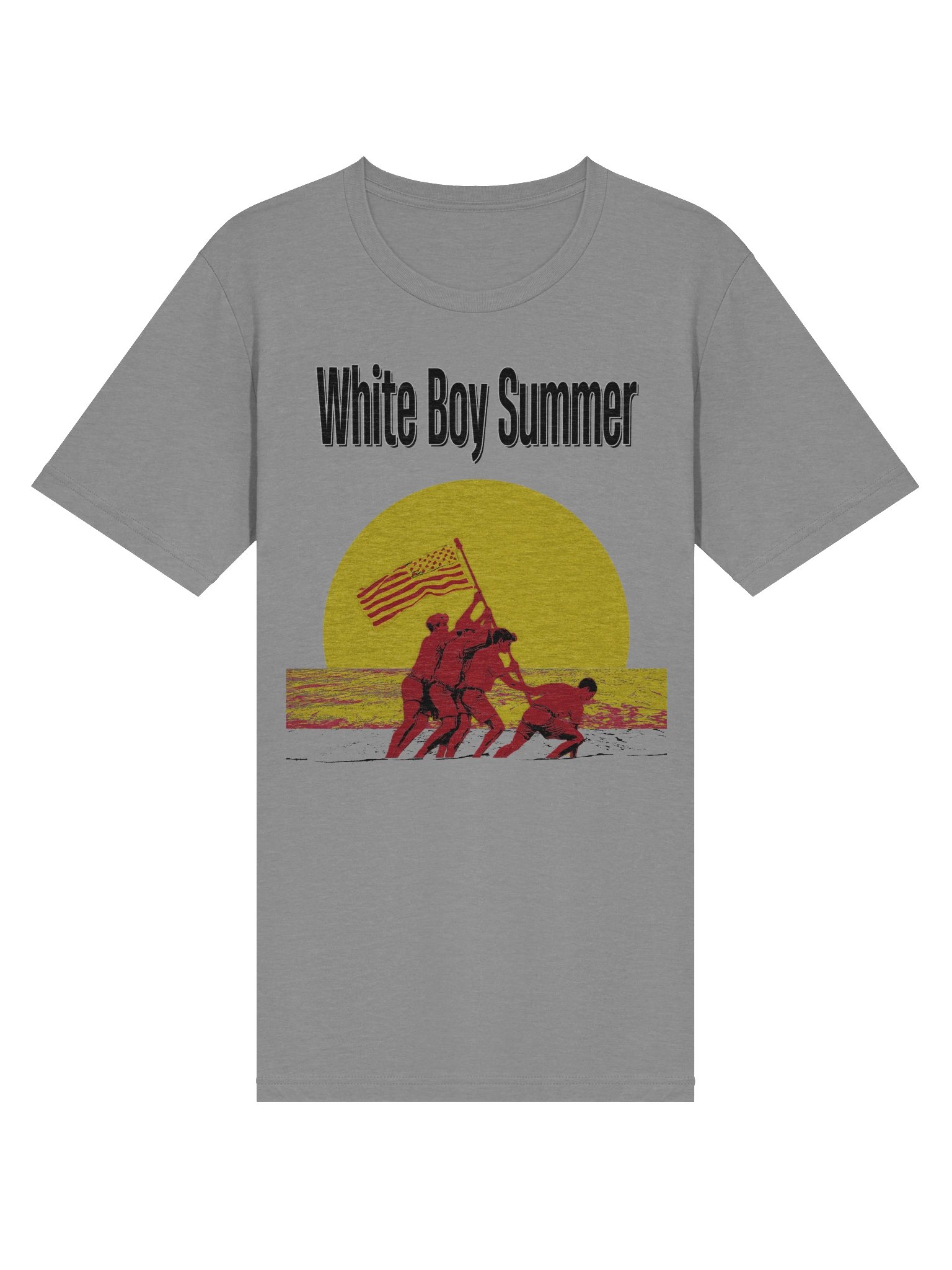 White Boy Summer Tri-Blend T-Shirt (Black Text) product image (3)