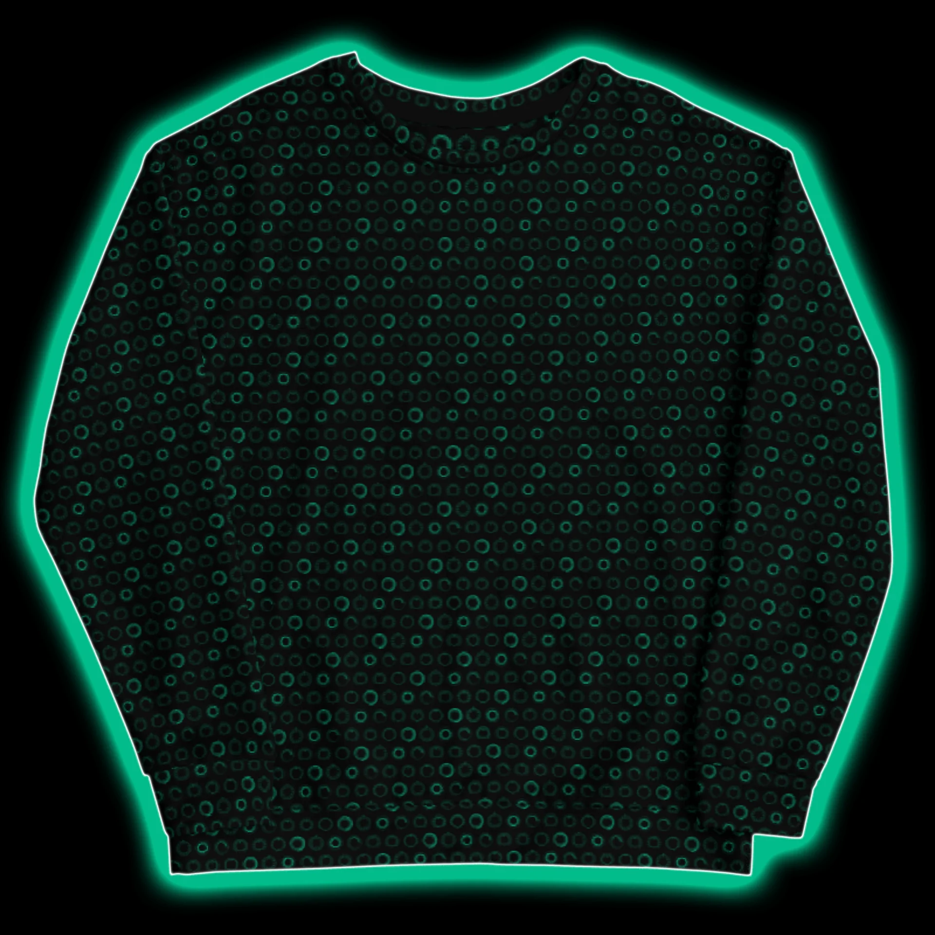 Synthesis Controls Sweatshirt - (7 Modular Synth Dials) BIOLUM product image (7)