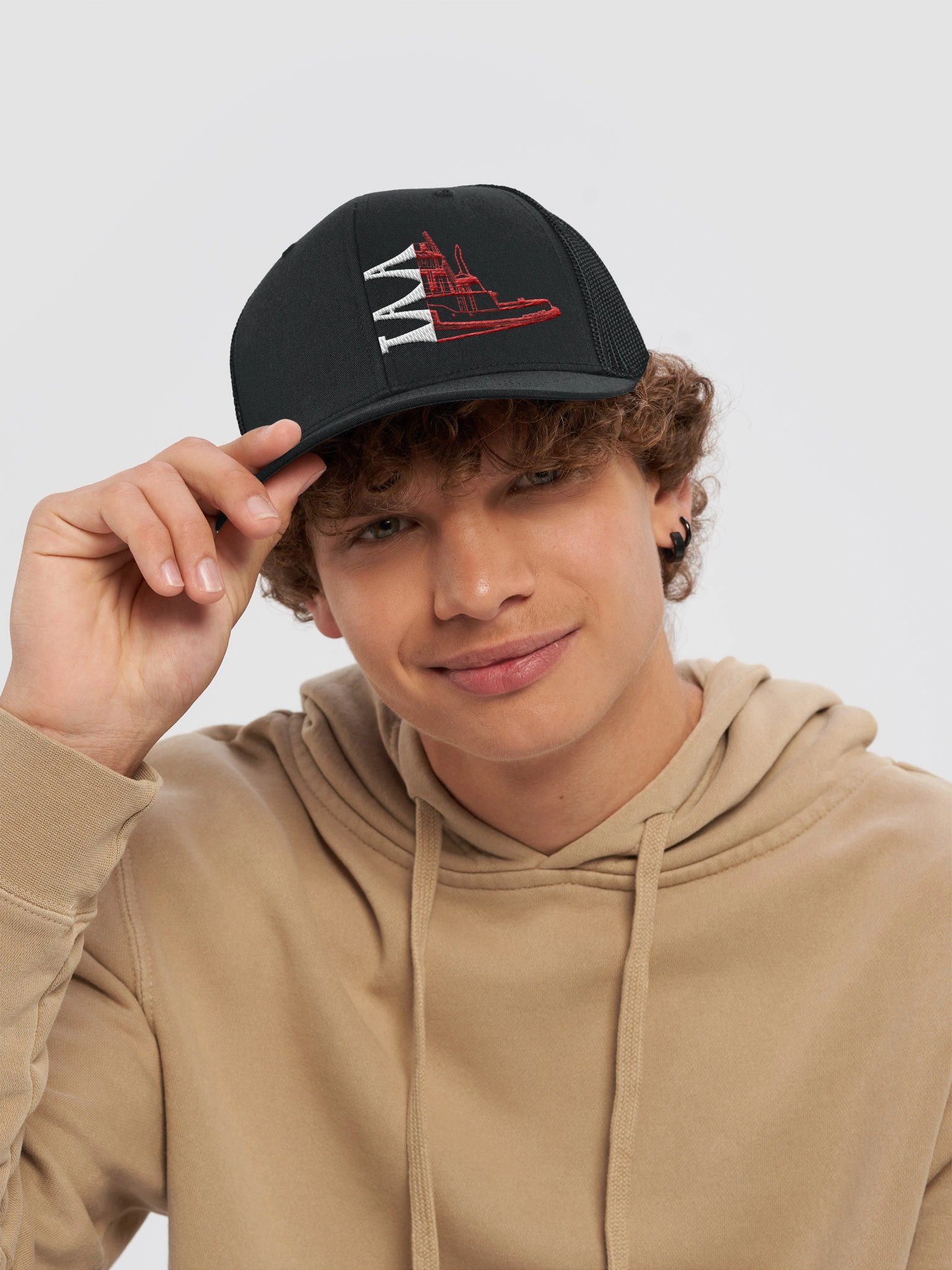 Black Twin Anchor Apparel Richardson Trucker Hat product image (37)