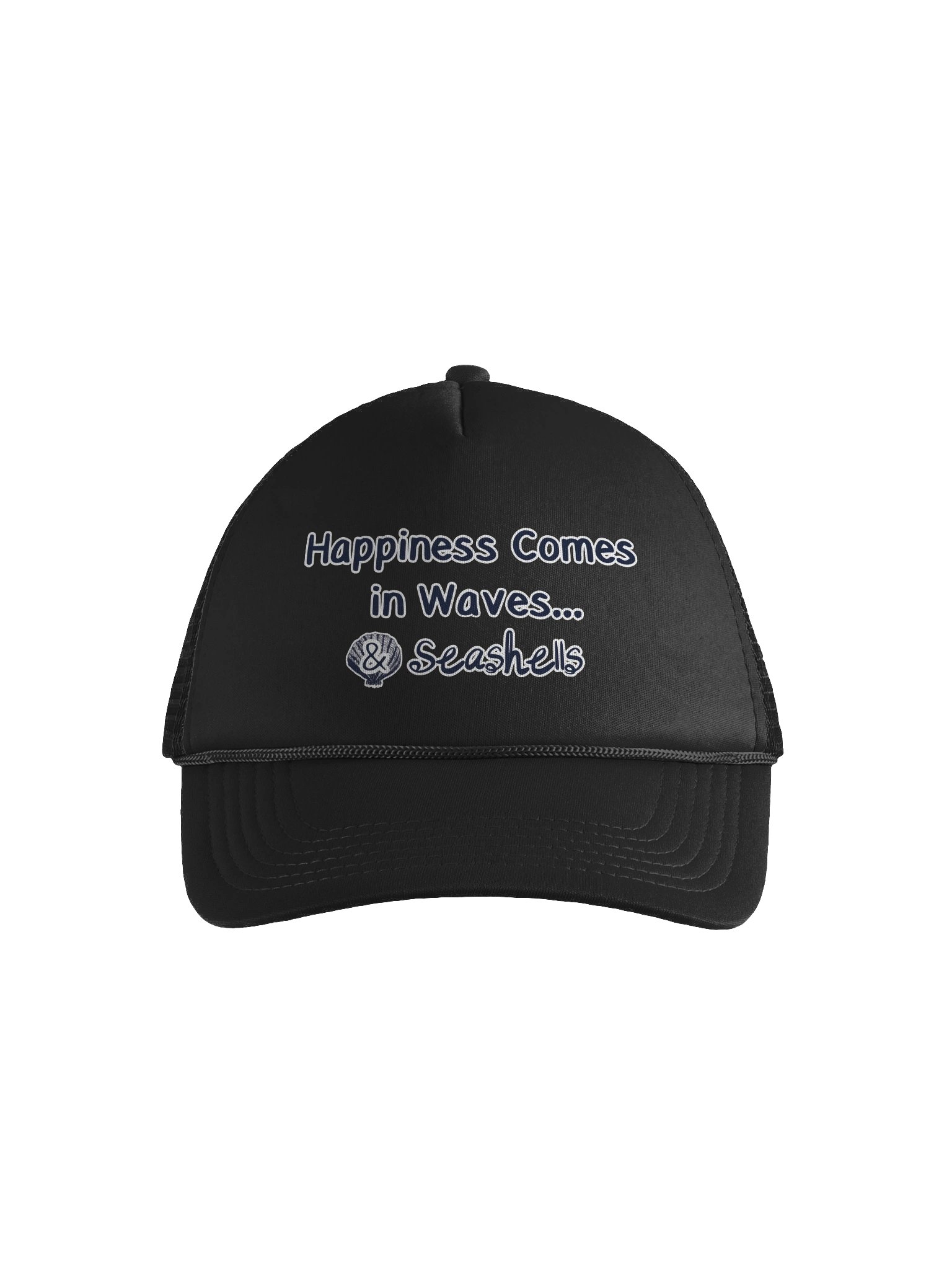 Happiness Comes in Waves...& Seashells | Foam Trucker Hat product image (1)