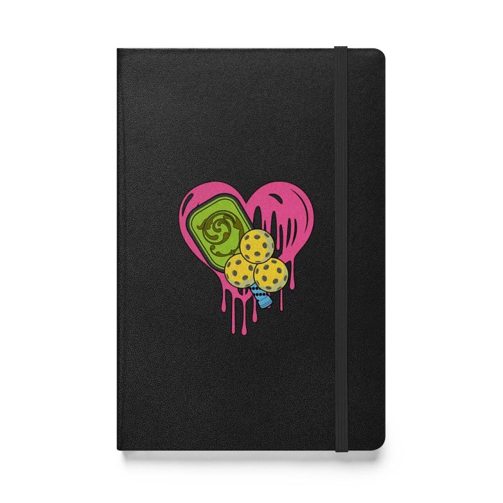 Heart Pickleball Melting Hardcover Notebook product image (1)