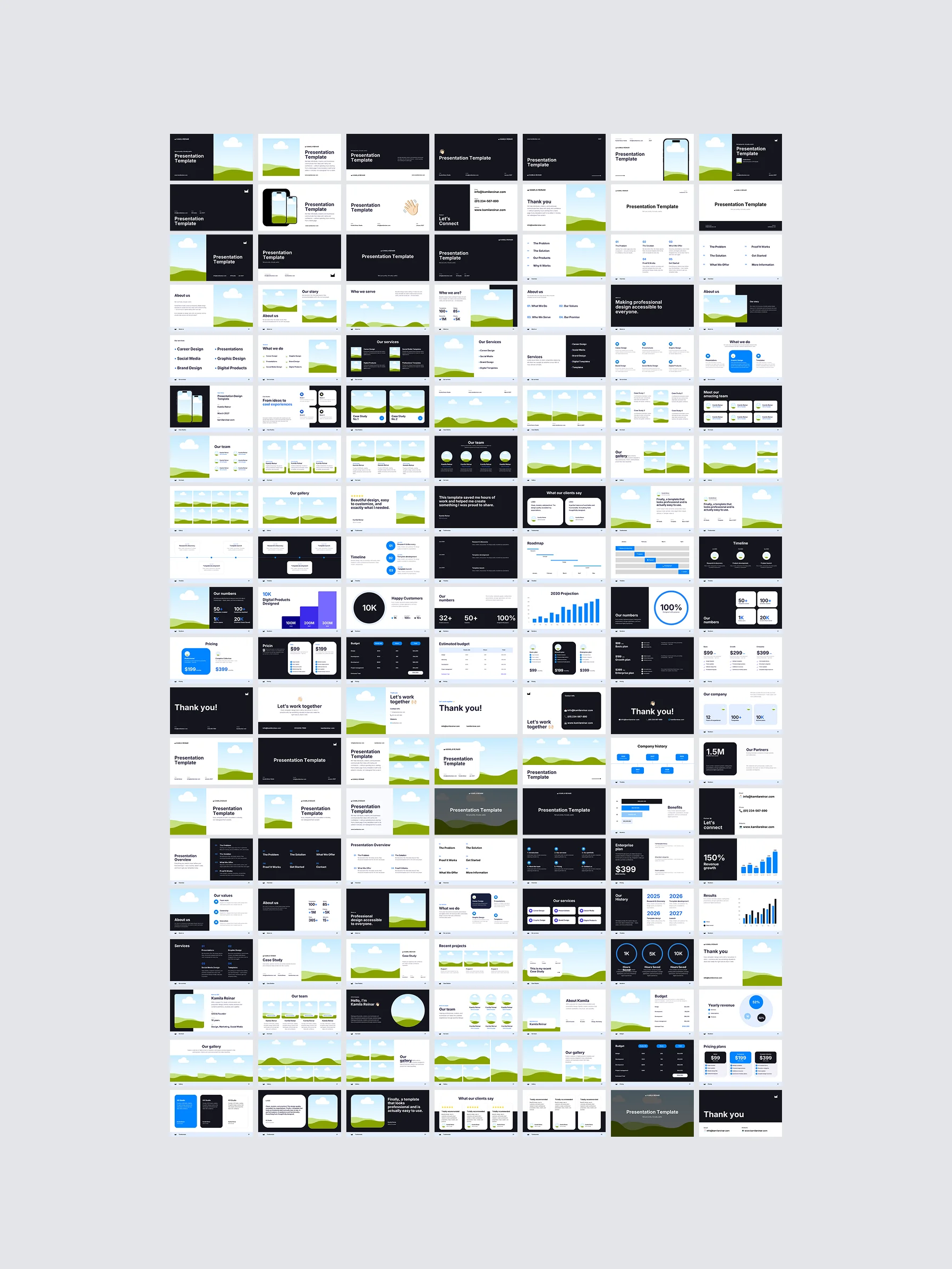 Presentation Templates Bundle | 138+ Professional Presentation Slides & Decks product image (2)