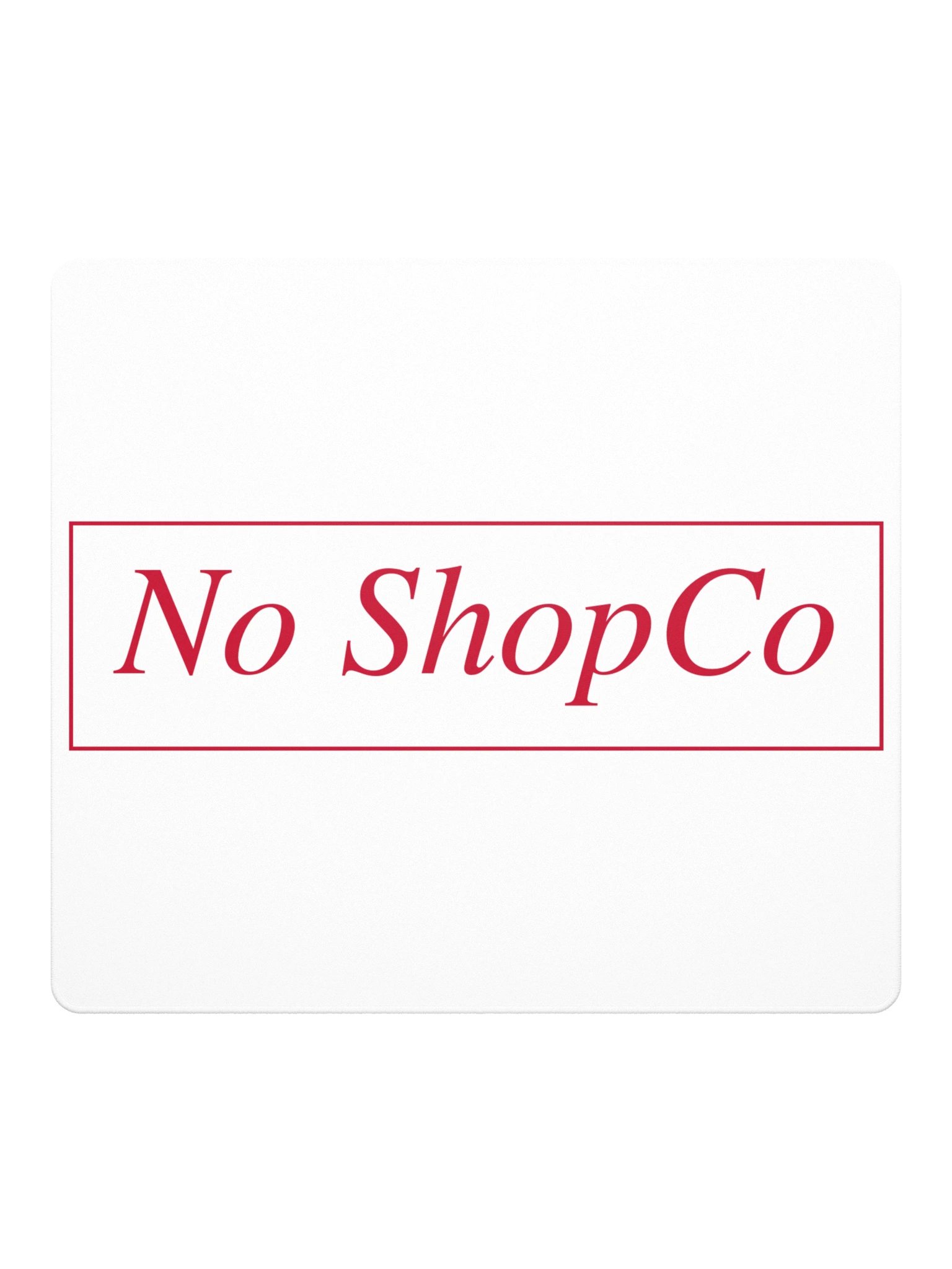 No ShopCo Gaming Mouse Pad - Red on White product image (2)