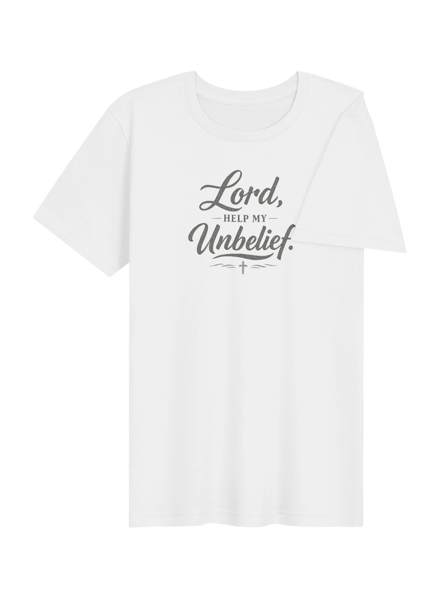 Lord Help My Unbelief Shirt, Christian Graphic Tee, Bella Canvas Supersoft Faith Shirt, Mark 9:24 Minimalist Christian T-Shirt product image (5)