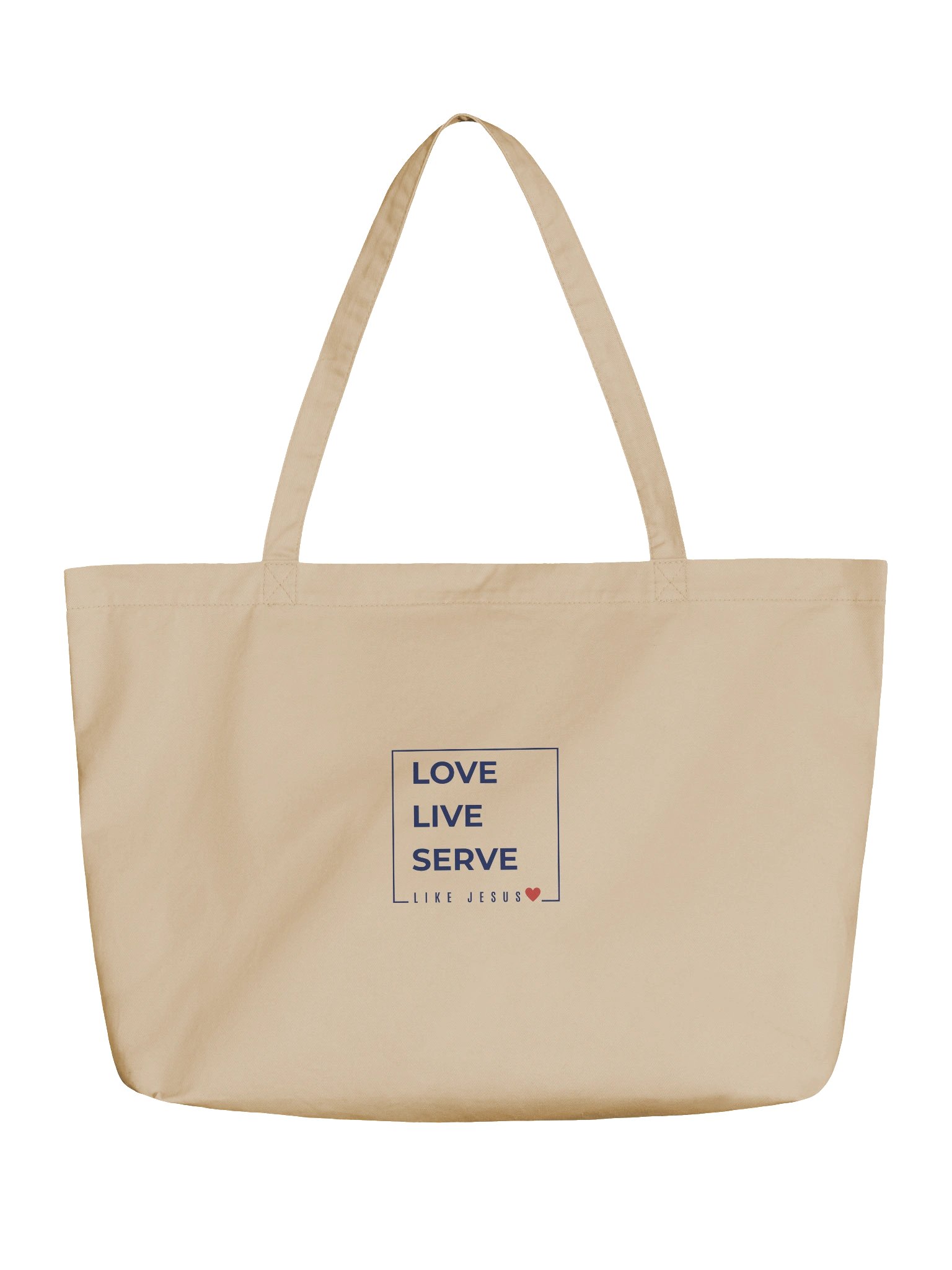 Love. Live. Serve. Like Jesus Organic Tote product image (1)