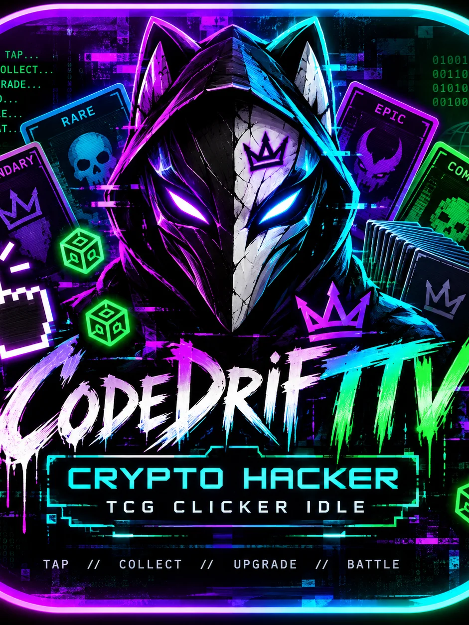 CodeDriftTTV's Crypto Hacker TCG Clicker Idle product image (1)