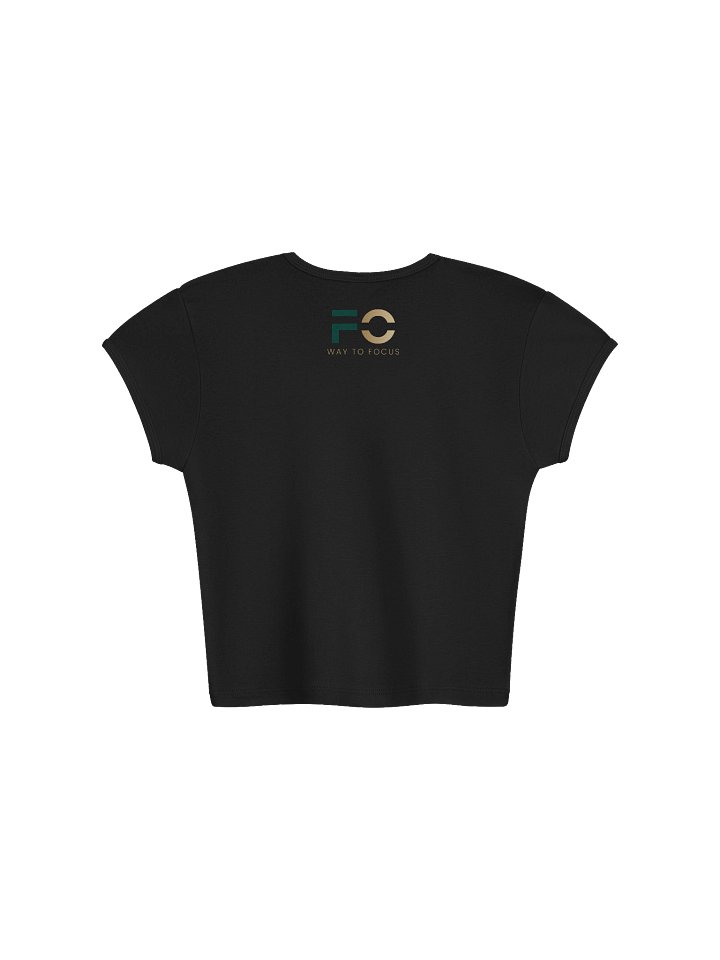 FOCUS Womens Crop Tee — Black product image (2)