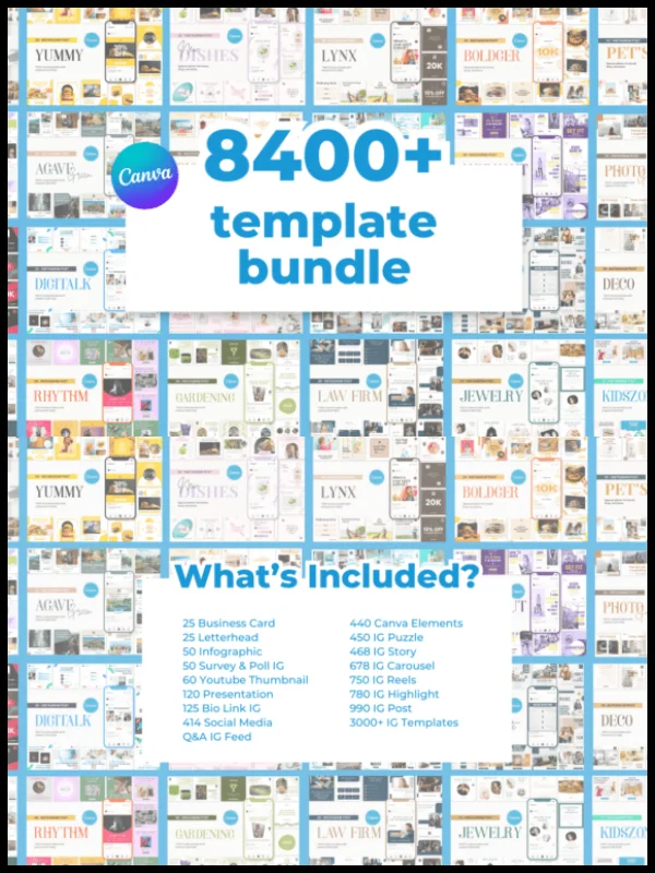 8000+ Social Media Canva Template Bundle product image (1)