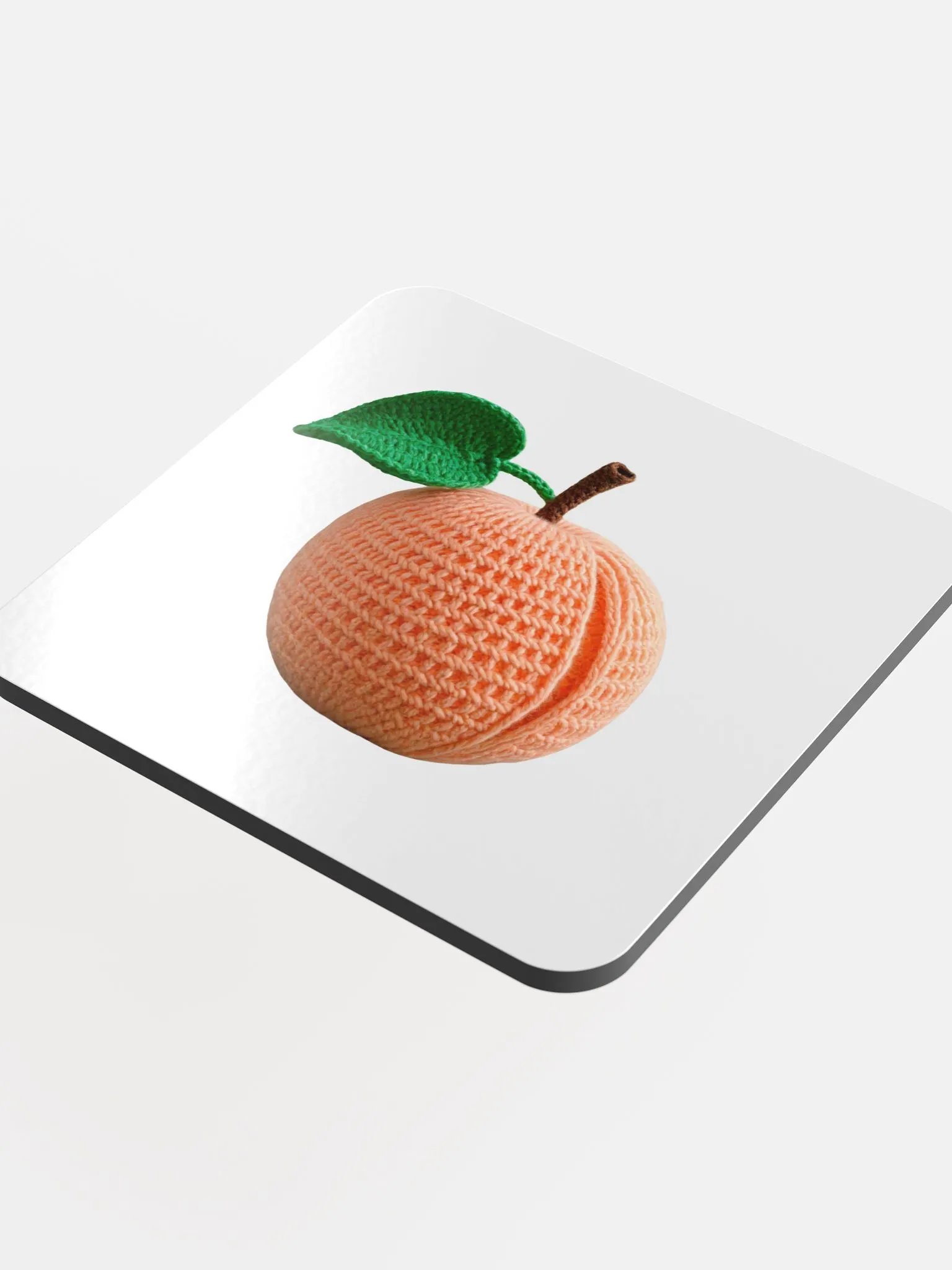 CozyAvocado Glossed Cork Coaster Peach #1 product image (4)