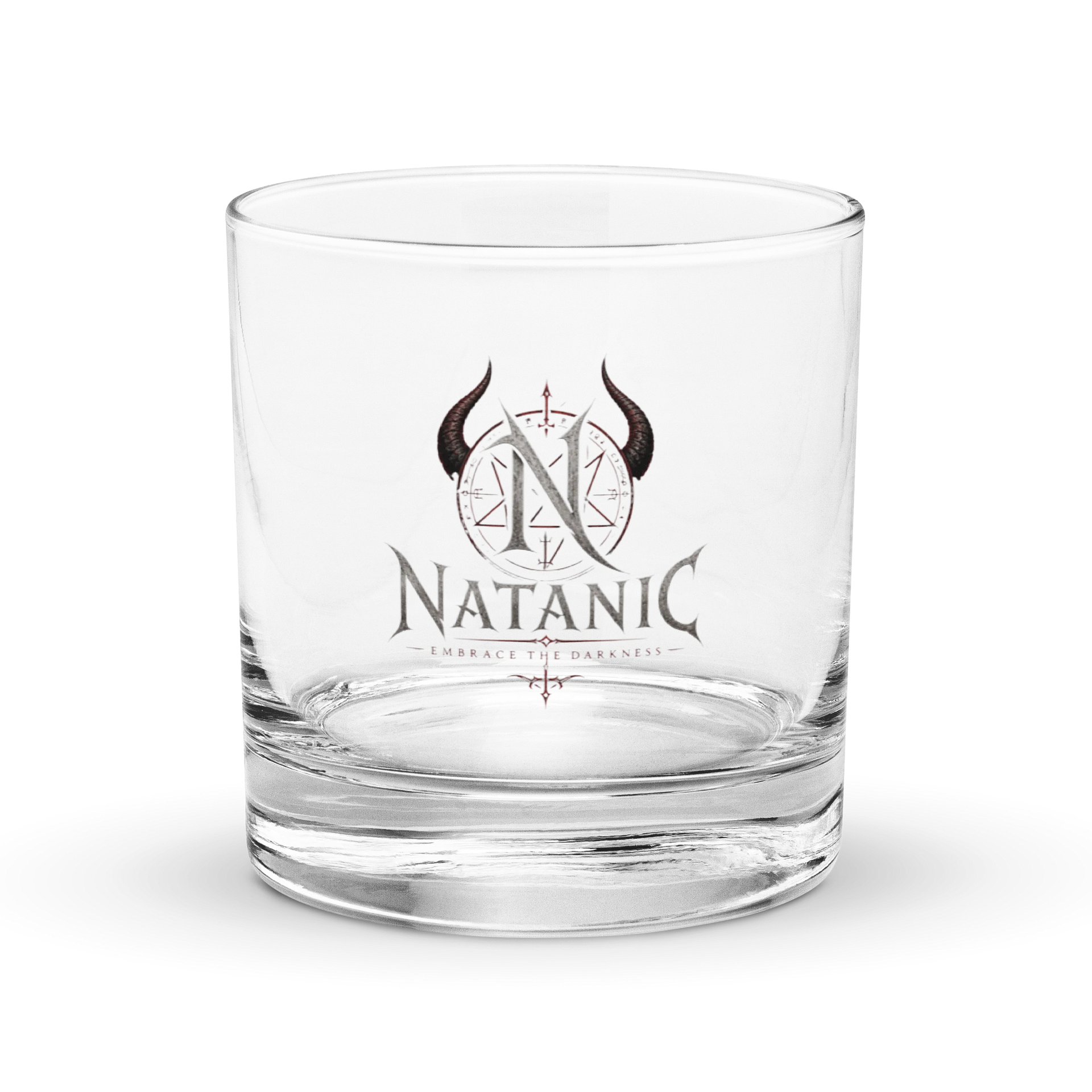 Natanic Demon Sigil Rocks Glass product image (1)