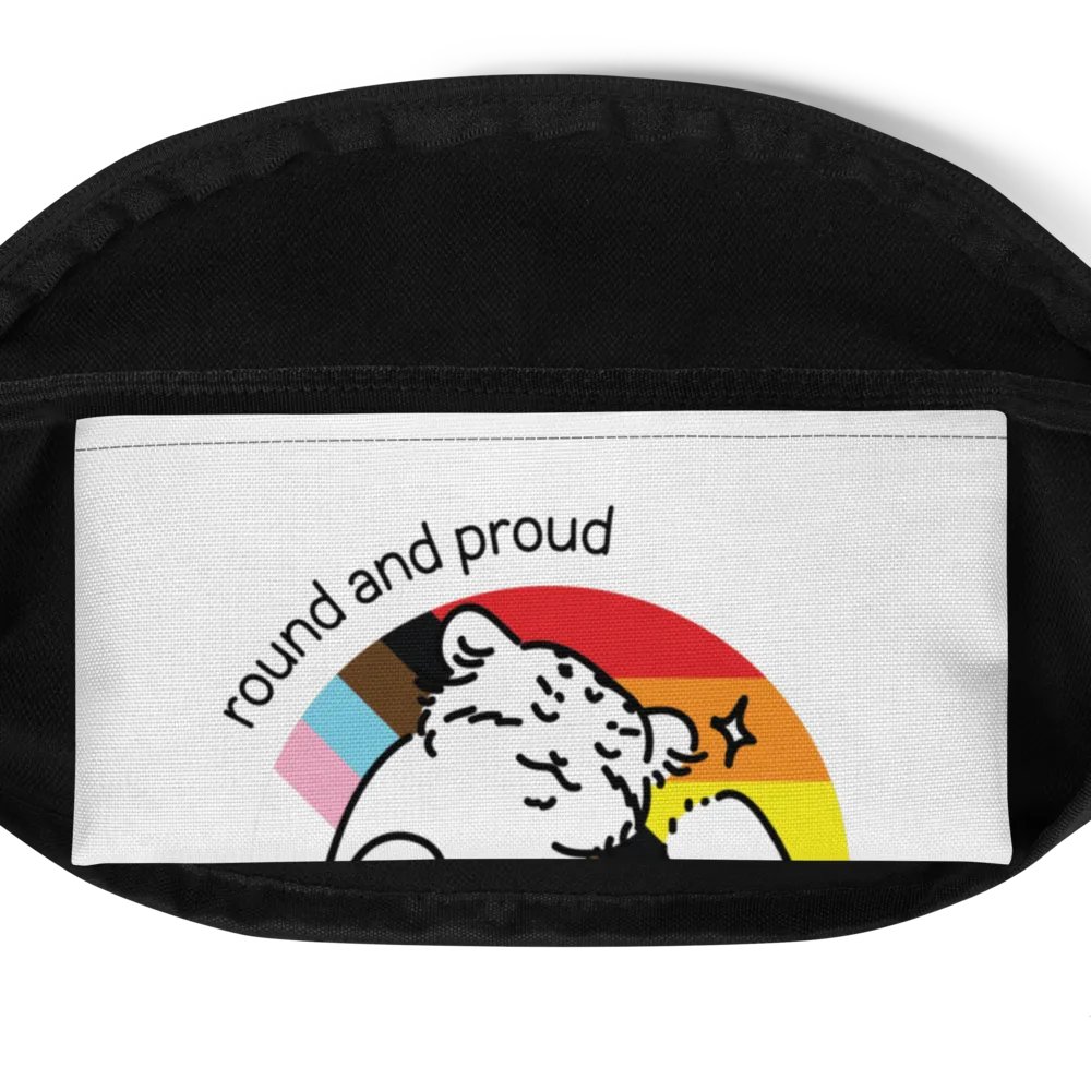 Round and Proud Manul Pride Version - Fanny Pack product image (6)