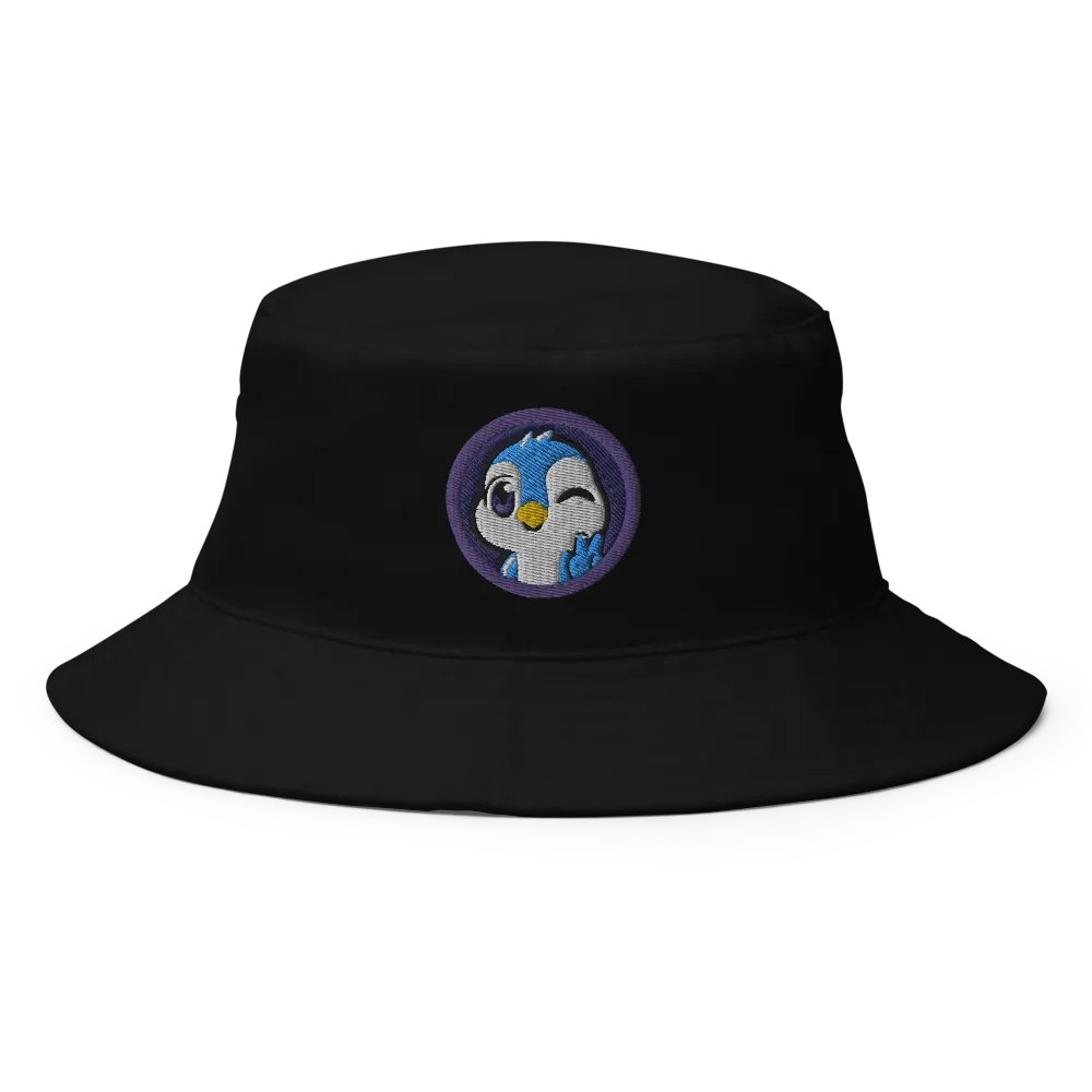 Peace Penguin Embroidered Bucket Hat product image (1)